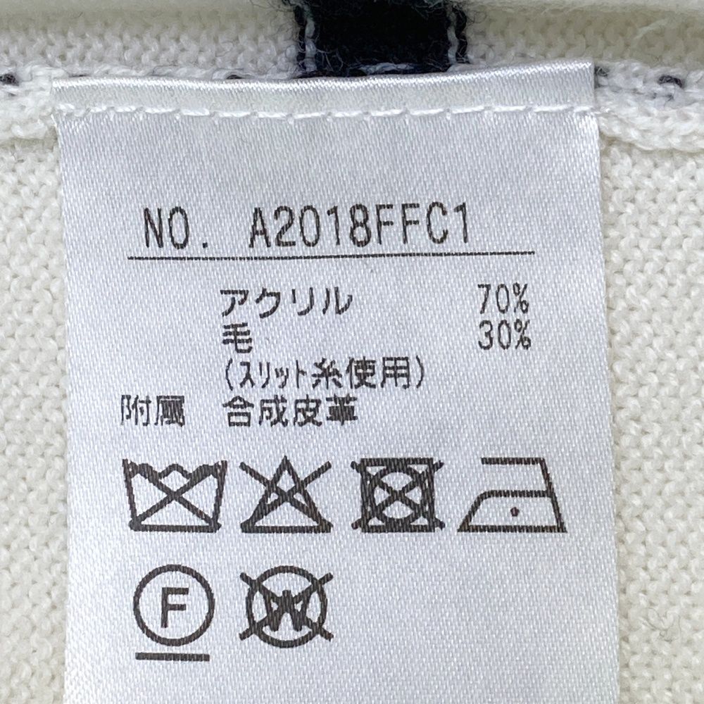 サイズ：LL AND PER SE アンパスィ  ウール混 Vネック ニットセーター  ホワイト系 [240101495701] ゴルフウェア メンズ ストスト サイズ：LL AND PER SE アンパスィ ウール混 Vネック ニット