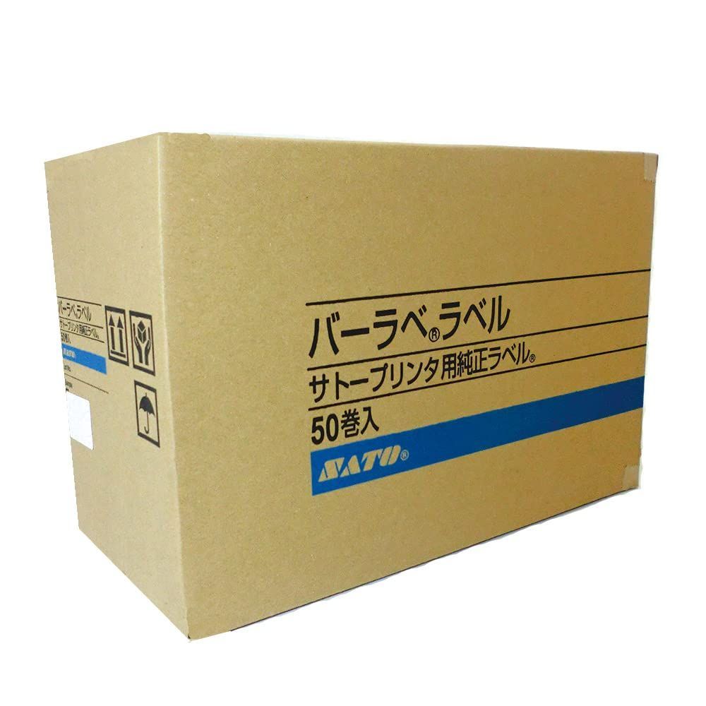 サトーバーラベラベル白無地サーマル紙標準フリー仕様 強粘 P38×40mm 1ケース50巻