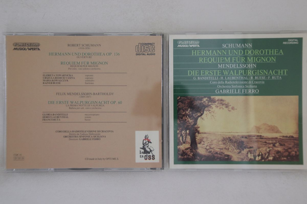 CD CD Gabriele Ferro Schumann Hermann Und Dorothea CDC41 FONIT