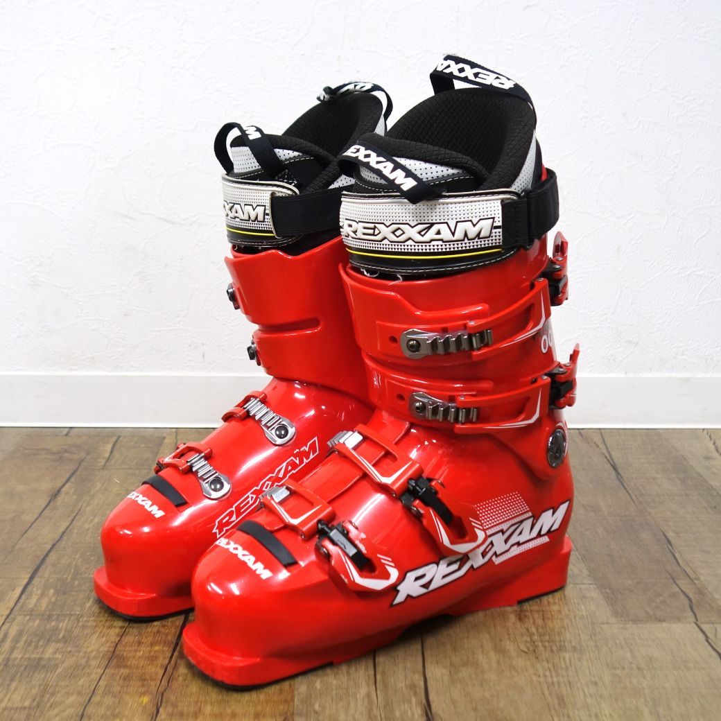 美品 レグザム REXXAM MAX 100 BX-S17 RED 27cm 313ｍｍ スキーブーツ 17-18年モデル 中上級モデル ゲレンデ アウトドア 美品 レグザム REXXAM MAX 100 BX-S17 RED 27cm 313mm スキー