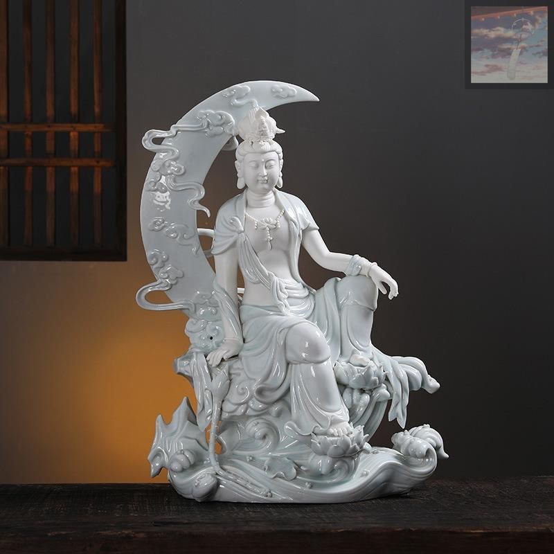 縁起物 開運呪物 夜光る聖観音菩薩とパワーストーン 購入者が説明読み