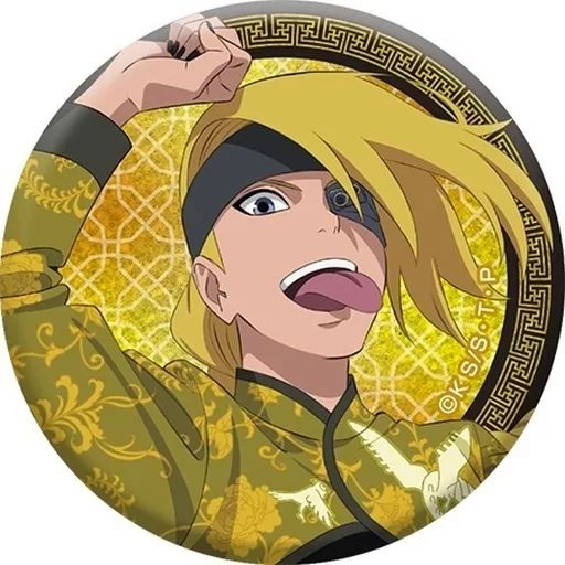 NARUTO デイダラ 缶バッジ 中国正規品 忍絵の章 レア NARUTO -ナルト- 疾風伝 箔押し缶バッジ デイダラ (キャラクターグッズ
