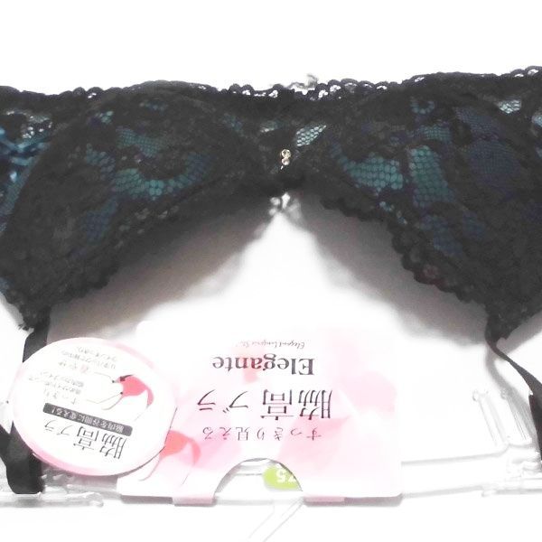 贈り物 59□[E75＆Ⅼ]Elegante脇高・美胸ブラ＆ショーツセット 下着・アンダーウェア