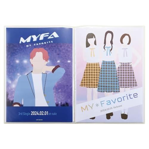 リヒトラブ myfa 推し活 ポスターコレクションファイル B2 収納24枚 12ポケット 中台紙 保管用ケース付 ミルキーホワイト N3330