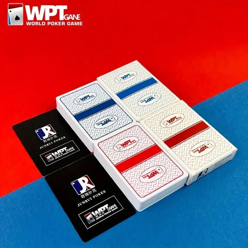 WPTポーカー用　トランプ16デッキ　赤・青　各8デッキ　カットカード入り WPTポーカー用 トランプ16デッキ 赤・青 各8デッキ カットカード