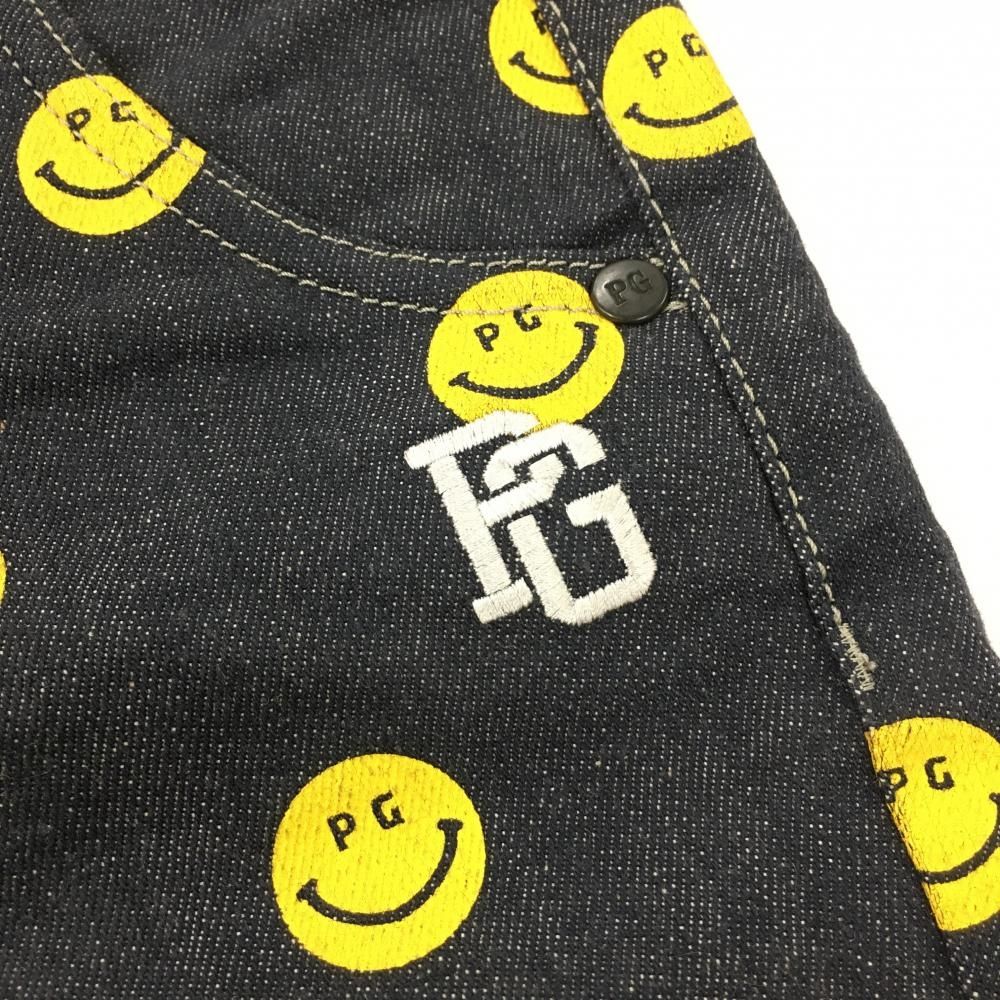 超美品】パーリーゲイツ ショートパンツ ネイビー×イエロー ニコ