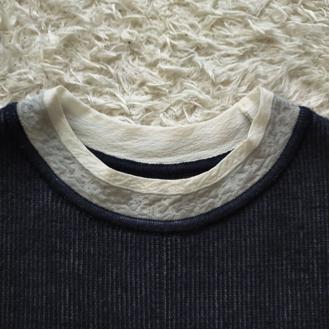 mame kurogouchi 伊万里ベスト マメクロゴウチ ネイビー 紺 サイズ3 ニットベスト