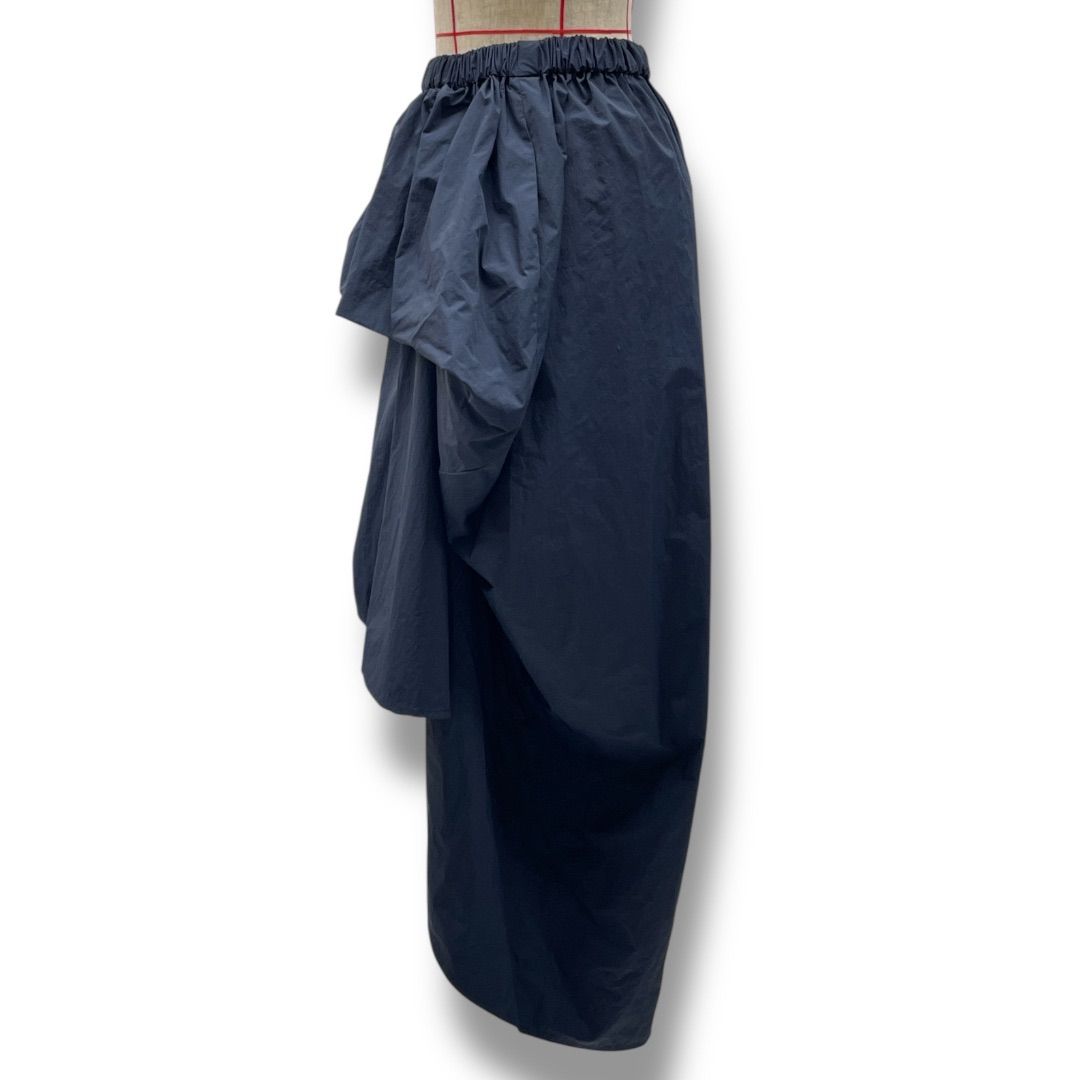 SEA TYPEWRITER DRAPE SKIRT ネイビー SEA TYPEWRITER DRAPE SKIRT