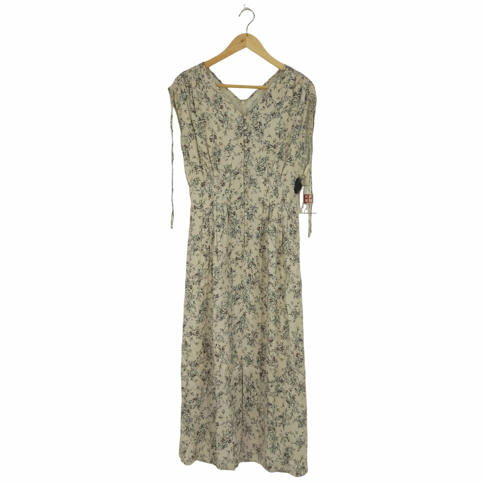 FRAY I.D MASH STORE限定サテンタックフラワープリントワンピース