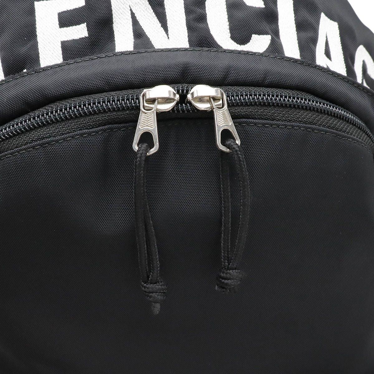 バレンシアガ バックパック キャンペーンロゴ刺繍 濃紺 リュック