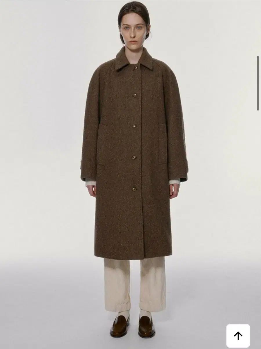 ナッシングリトゥン ウール バルマカーン コート トープ