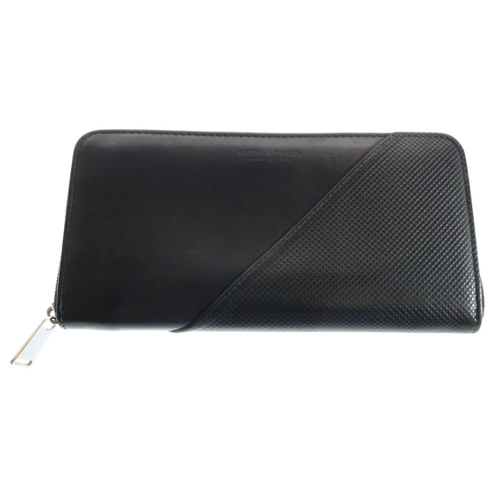 BOTTEGA VENETA ボッテガヴェネタ マルコポーロ ラウンドジップレザーロングウォレット 長財布 ブラック
