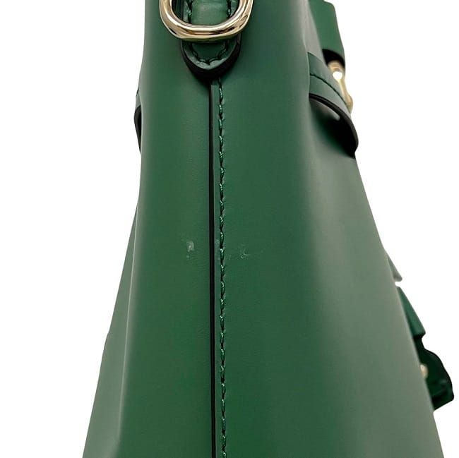 Michael Kors Blakely Green Leather 2-Way Tote Crossbody Bag 