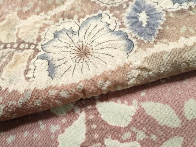 平和屋着物○訪問着 作家物 手描き 絞り 辻が花 暈し染め 正絹 逸品
