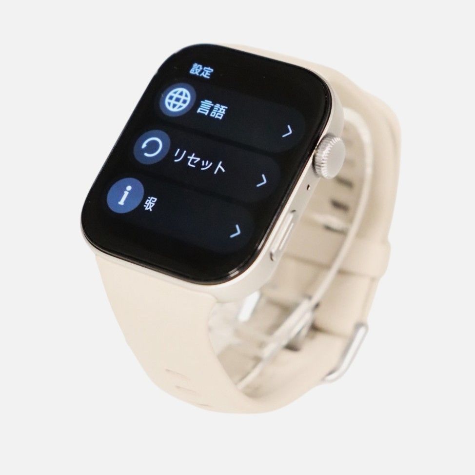 初期化済 au スマートウォッチ ASW2501W 付属品完備 ホワイト