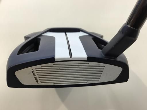テーラーメイド Spider X BLUE WHITE スモールスラント 34インチ パター PT スチール ブラック フレックスその他 メンズ 男性用 右利き 右用 Cランク ゴルフクラブ
