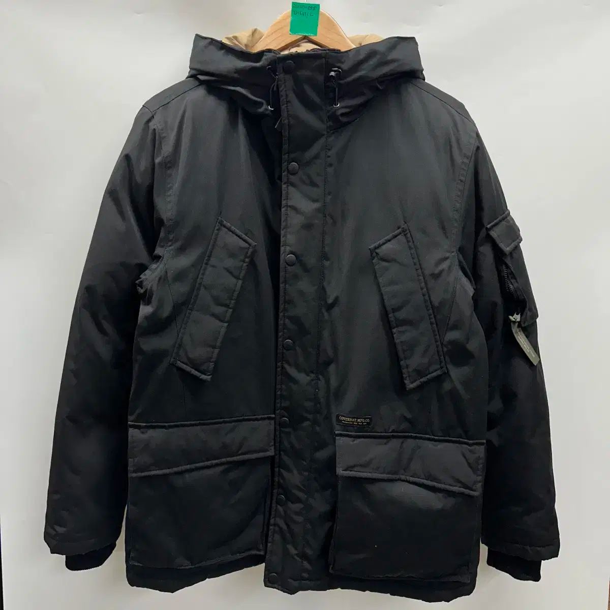 【雷市場（ポンジャン）商品韓国直送】 純正品/ L COVERNAT(カバーナット) ダックダウン 黒 ダウンジャケット