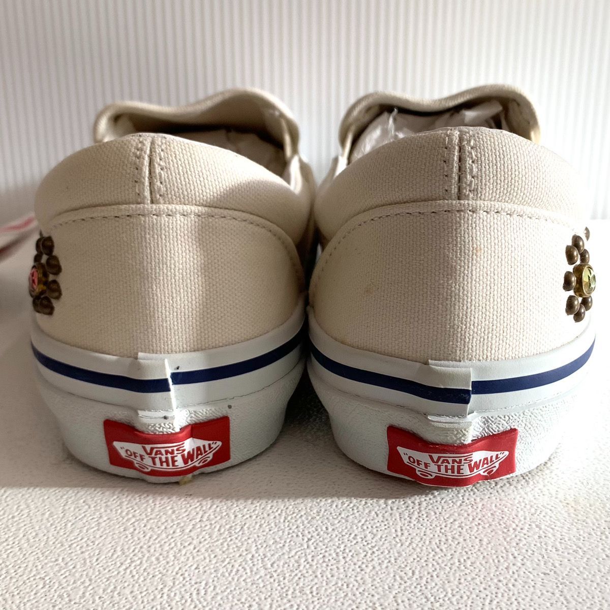 VANS × MARBLES バンズ × マーブルズ コラボスニーカー スリッポン 白 ホワイト 25cm 466091-0005 S-314 ○ -  メルカリ