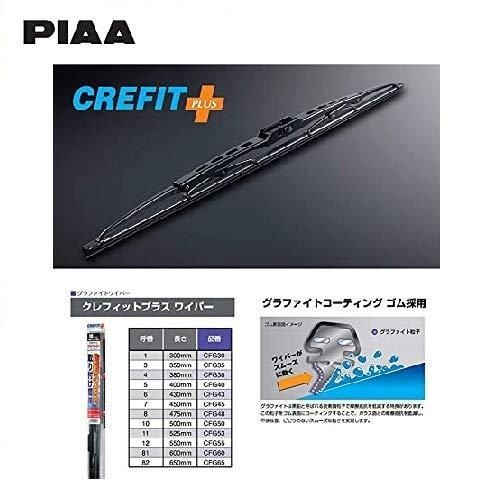 PIAA ワイパー ブレード 650mm クレフィットプラス グラファイトコーティングゴム 1本入 呼番82 CFG65 FFCRYSTALESIA_COM