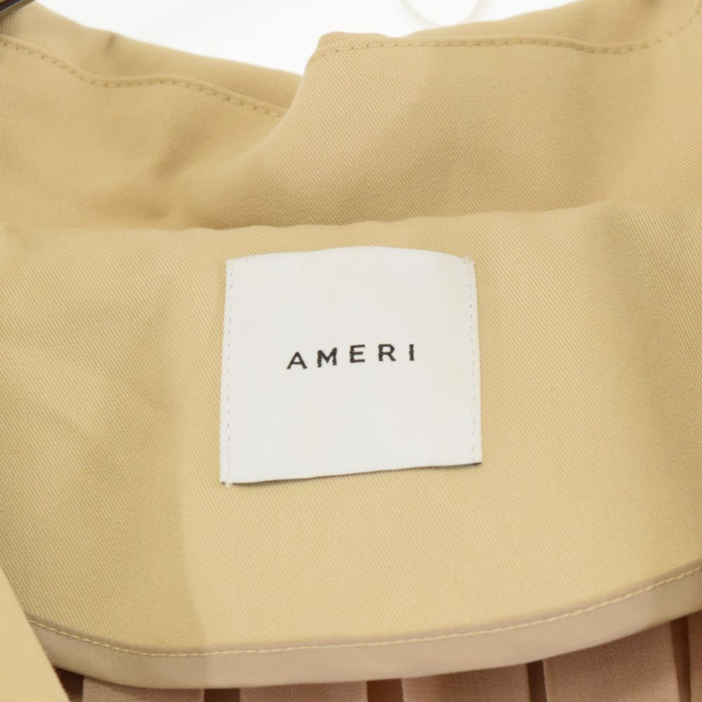 AMERI (アメリ) シースルーバックプリーツトレンチコート 018170023