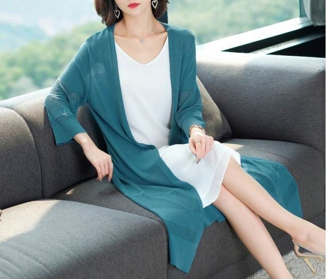 種類12：ブラック/M トップス カーディガン 上着 白トップス ロング