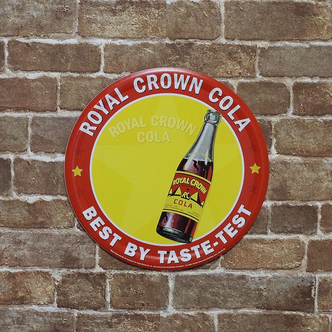 ロイヤルクラウンコーラ ラウンド型（ROYAL CROWN Best by taste-test 