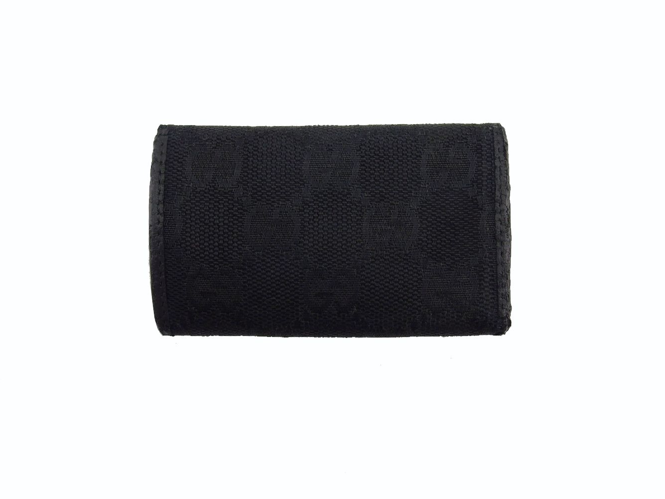 グッチ GUCCI キーケース GG柄 ブラック×シルバー レディース