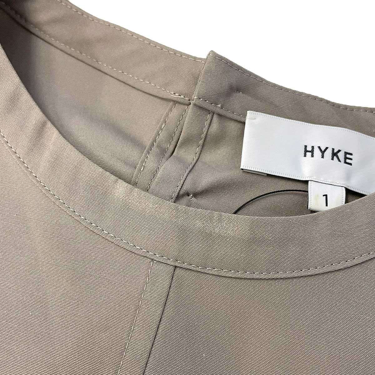 HYKE ハイク 20SS タフタシャーリングトップブラウス 201-15112  