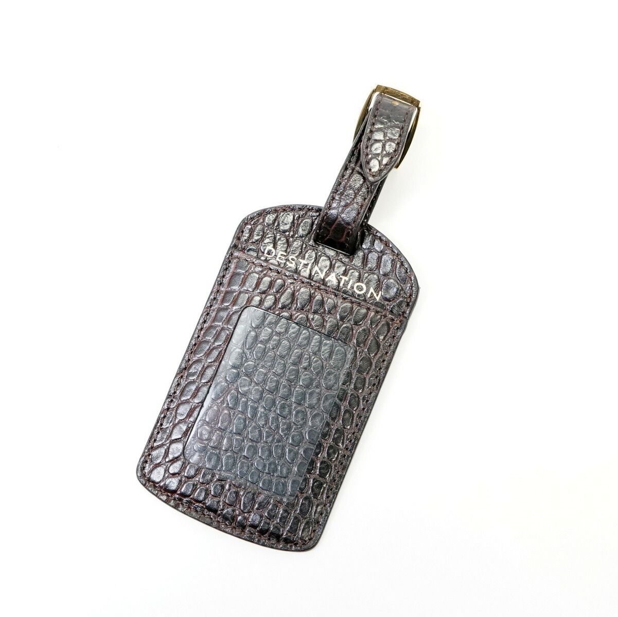 美品SMYTHSON スマイソン ラゲージタグ ラゲッジタグ レザー
