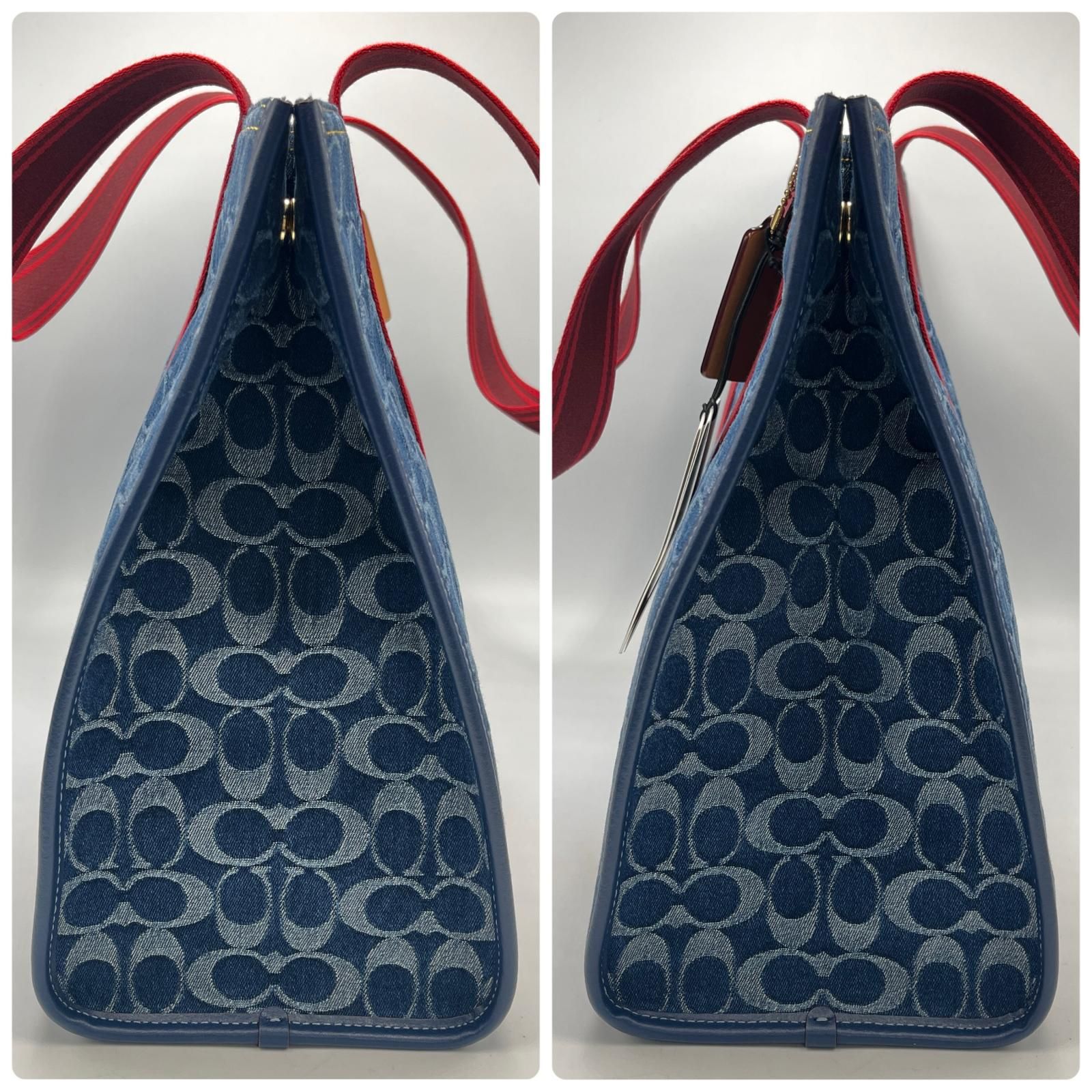 未使用 COACH コーチ CQ672 ラージスミス デニム トートバッグ 公式】コーチアウトレット | ラージ スミス トート
