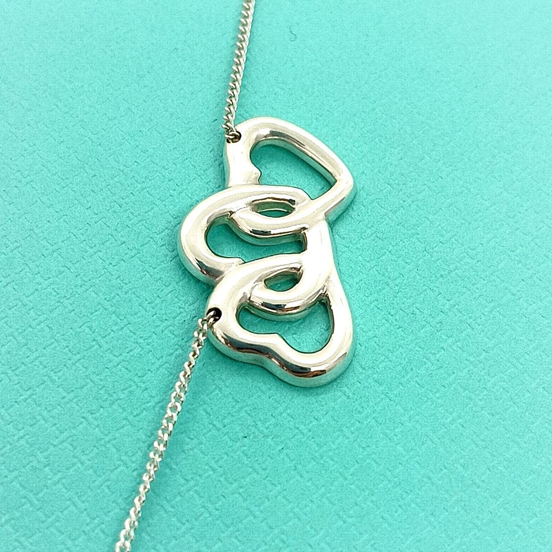 ティファニー　トリプルハート Tiffany&Co. ティファニー トリプルハート ネックレス シルバー