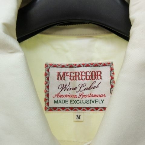 マックレガー マクレガー McGREGOR Wine Label タグ付 ステンカラー 