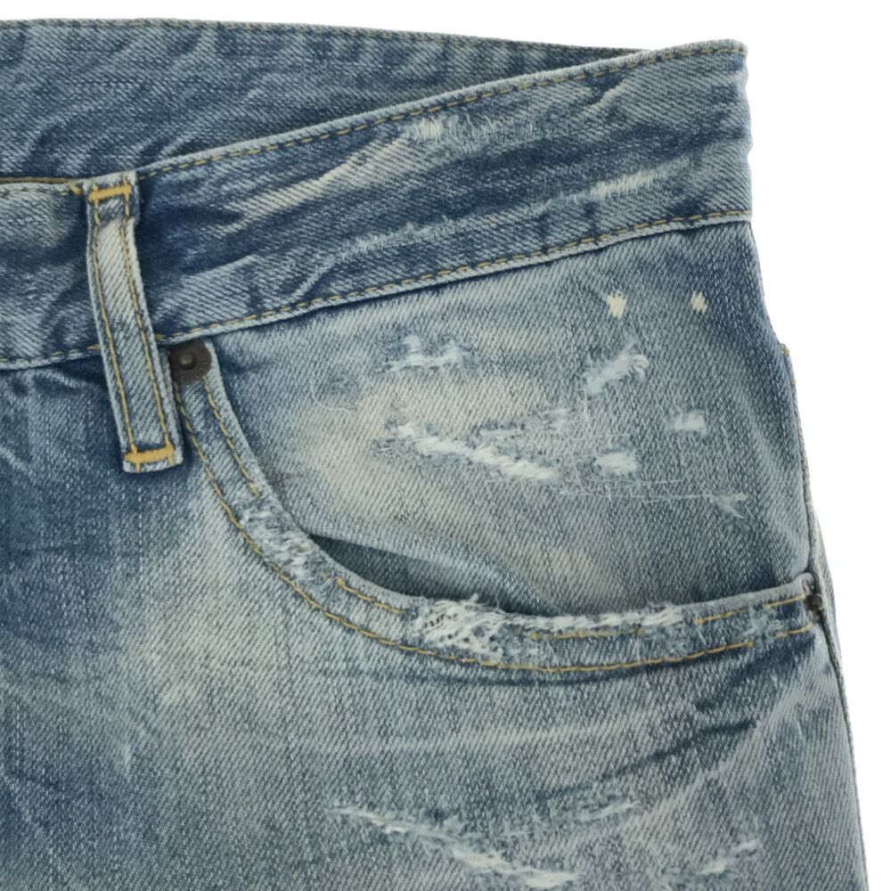 DSQUARED2 (ディースクエアード) 19SS LIGHT PIRANHA WASH SEXY TWIST JEAN S71LB0627  S30309 セクシーツイストジーンズ ダメージ加工ウォッシュドデニムパンツ ライトブルー - メルカリ