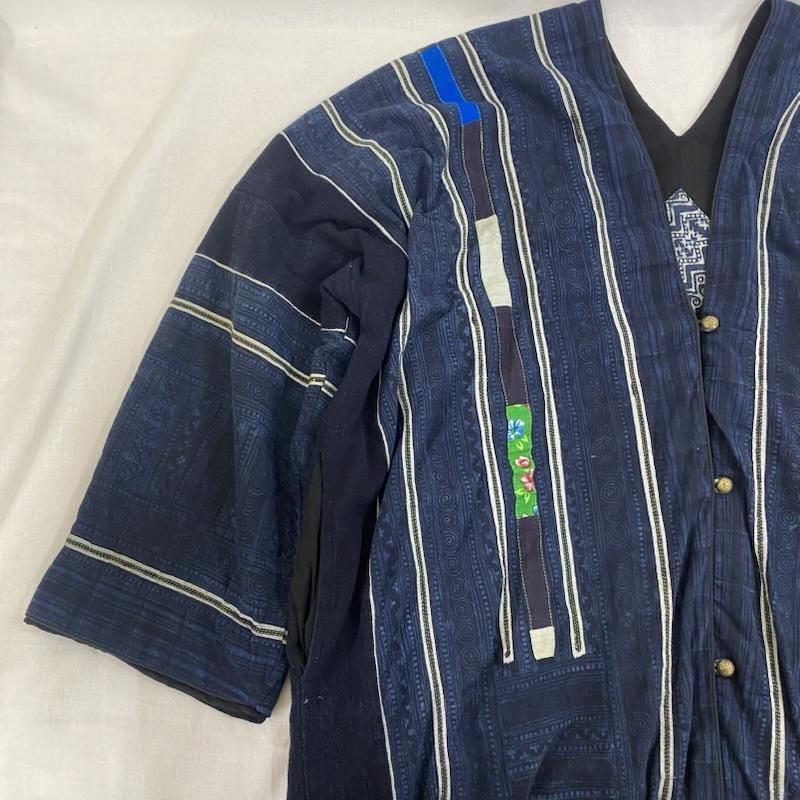  MALAIKA マライカ カーディガン 長袖 traditional モン族 リバーシブルロングジャケット カーディガン ボレロ アンサンブル トップス