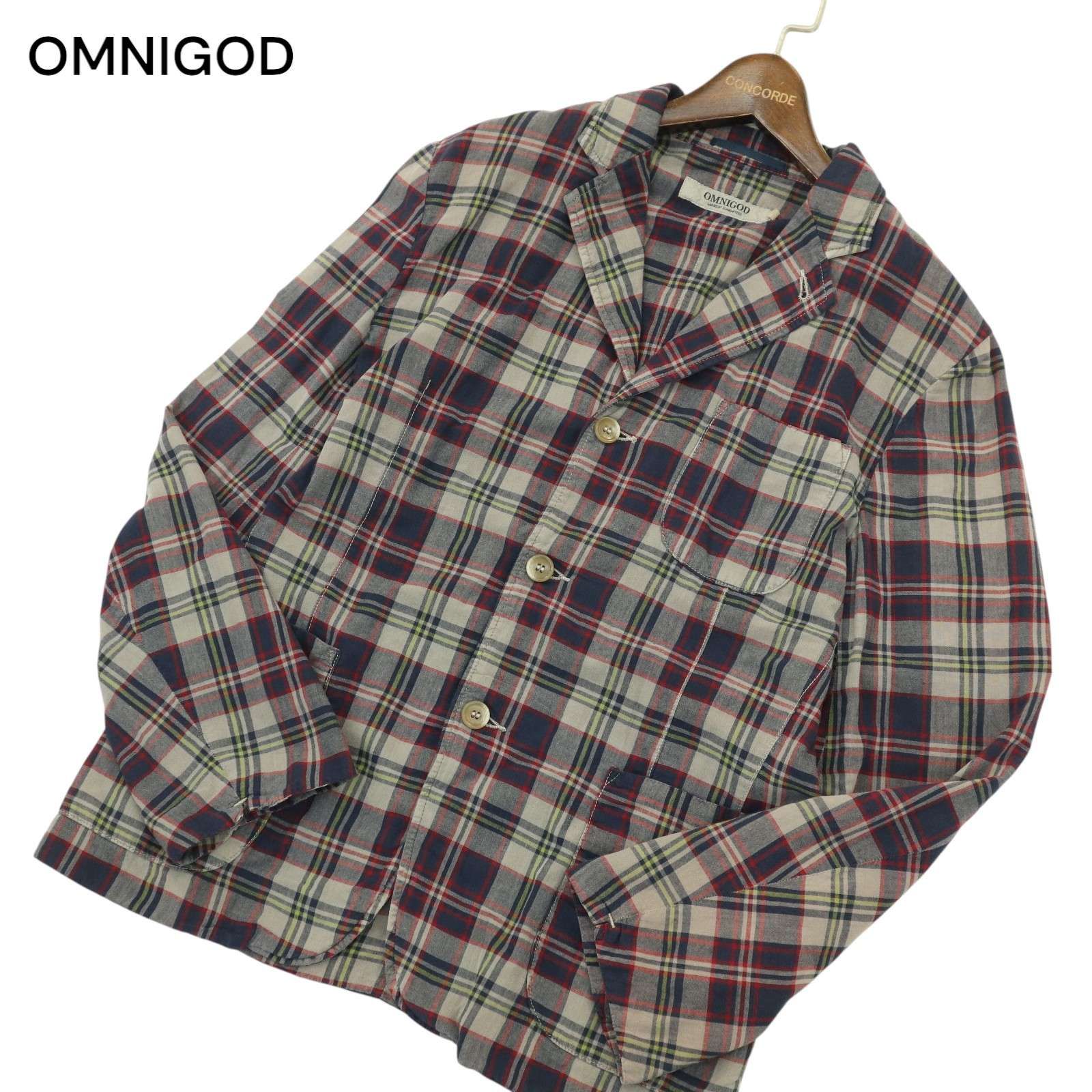 OMNIGOD - オムニゴッド ピンチェック カバーオール OMNIGODの