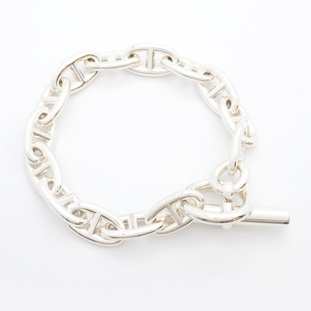 5jib0449 エルメス ブレスレット シェーヌダンクル GM 14コマ シルバー925 メンズ レディース ユニセックス