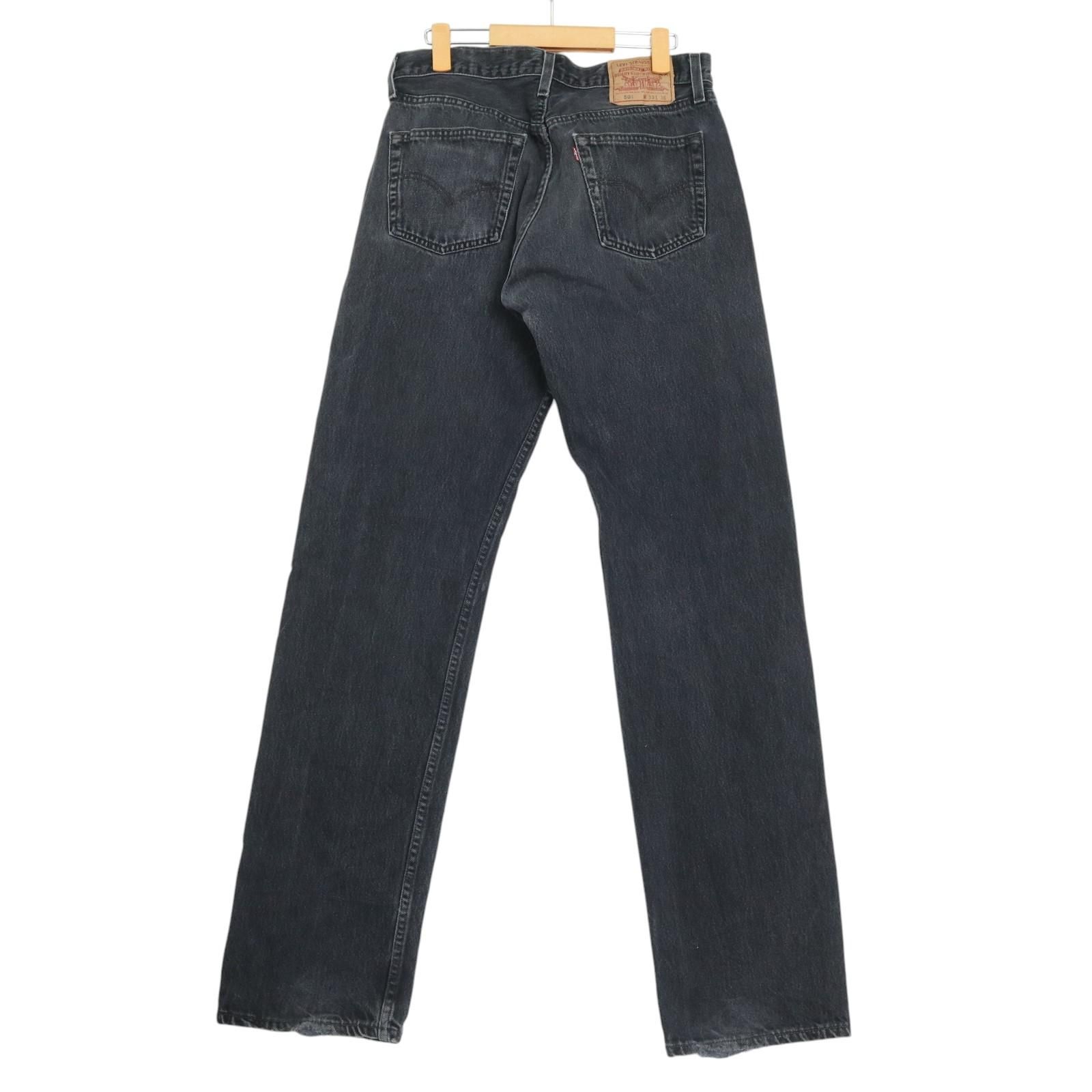 90s USA製 Levi’s 501 W34 リーバイス デニム 90年代 USA製 Levi's リーバイス 501 デニムパンツ ブラック（メンズ