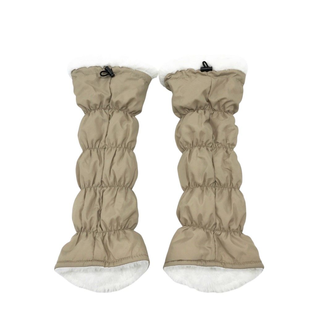 NEW BALANCE GOLF ニューバランス リバーシブル レッグウォーマー ロゴライン ベージュ系 FR 240101365519 ゴルフウェア ストスト