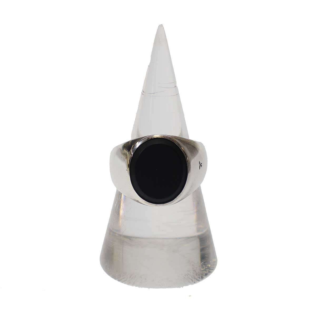 オ*ゼ様 【箱付き】TOM WOOD オーバルブラックオニキスリング サイズ60