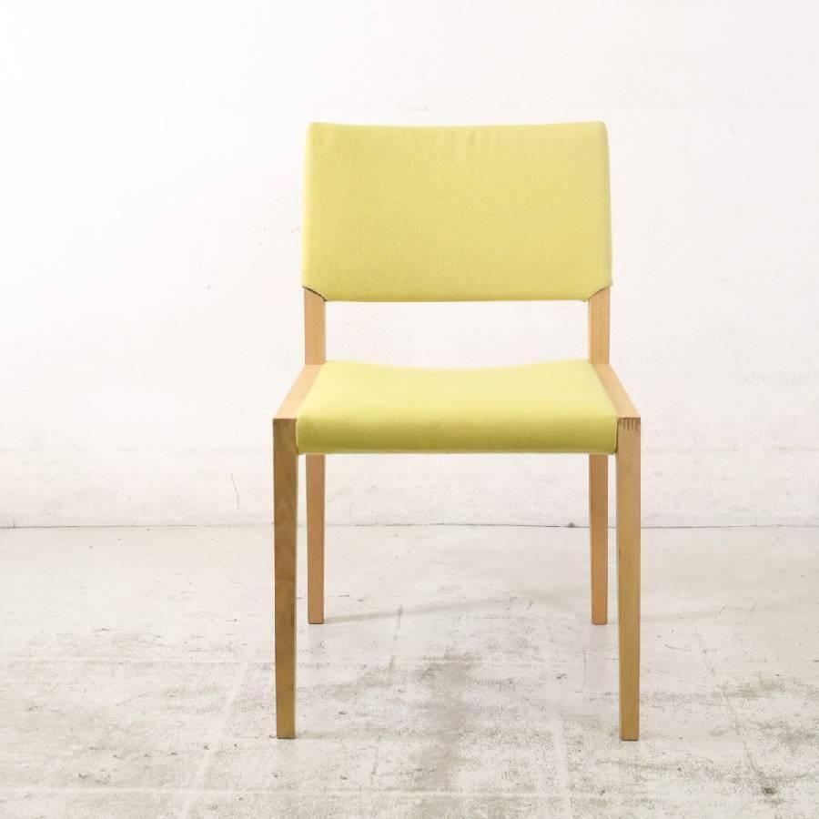 カリモク家具 HARU ダイニングチェア 小林幹也 4本脚 イエロー カリモク家具 HARU ダイニングチェア 小林幹也 4本脚 イエロー