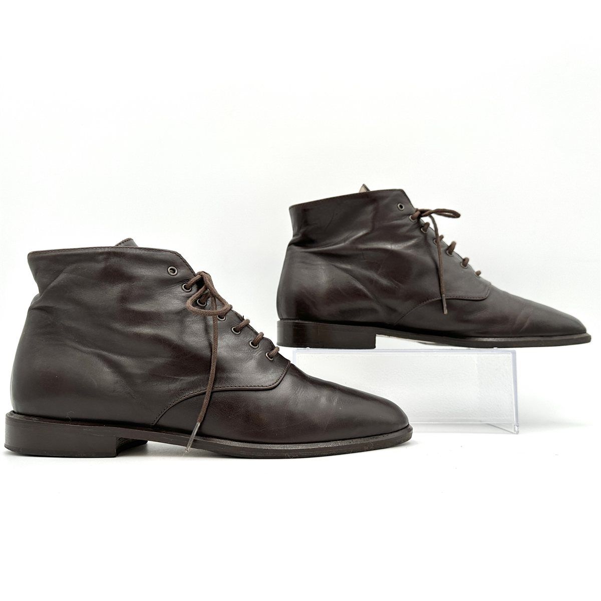 BALLY ショートブーツ 本革 レースアップ ブラウン 1839T - メルカリ