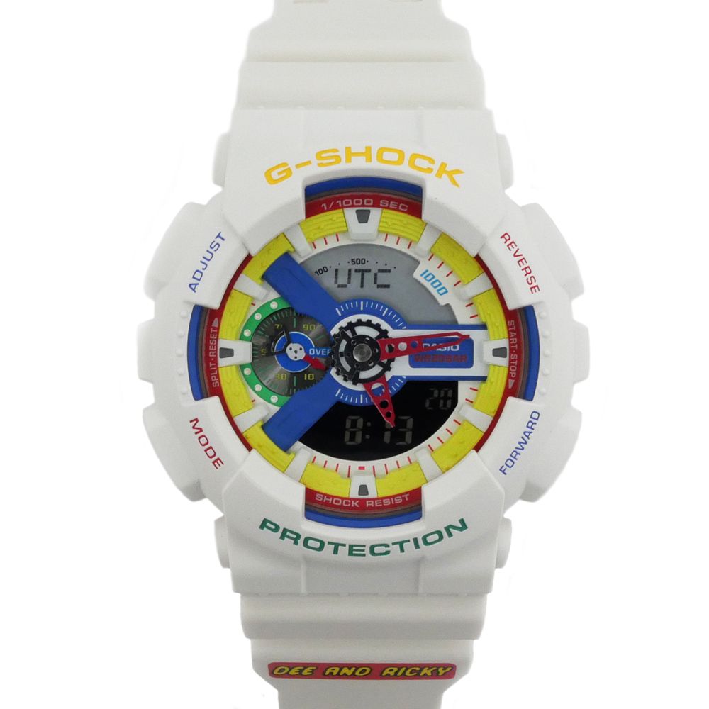 名東 カシオ G-SHOCK DEE AND RICKY ディーアンドリッキー コラボ GA-111DR-7AJR ホワイト メンズ 腕時計