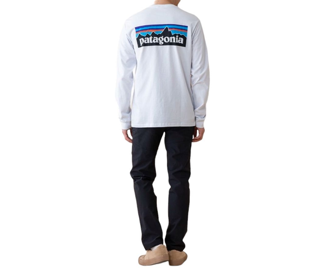 76】Patagonia ロンT 38518 ホワイト - メルカリ
