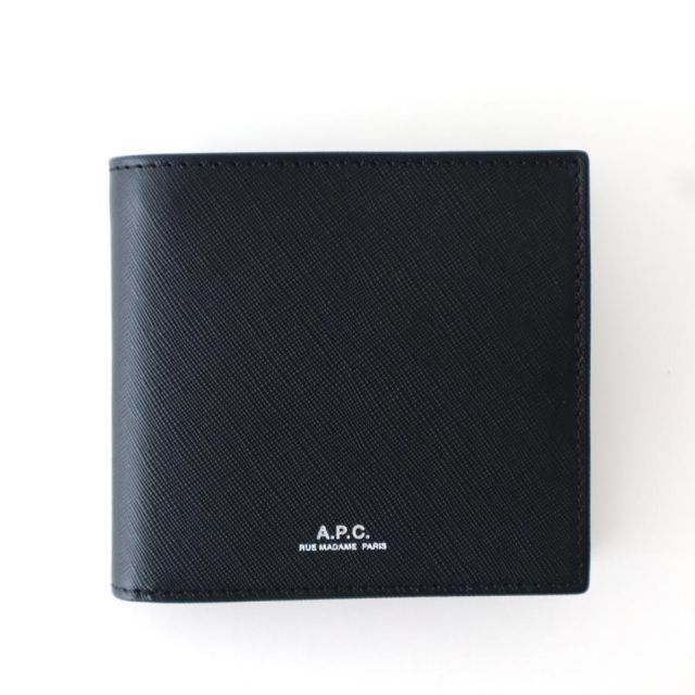 アーペーセー A.P.C. APC 財布 メンズ ブラック 黒 二つ折り財布 小銭入れ付 H63340 PXBJQ LZZ