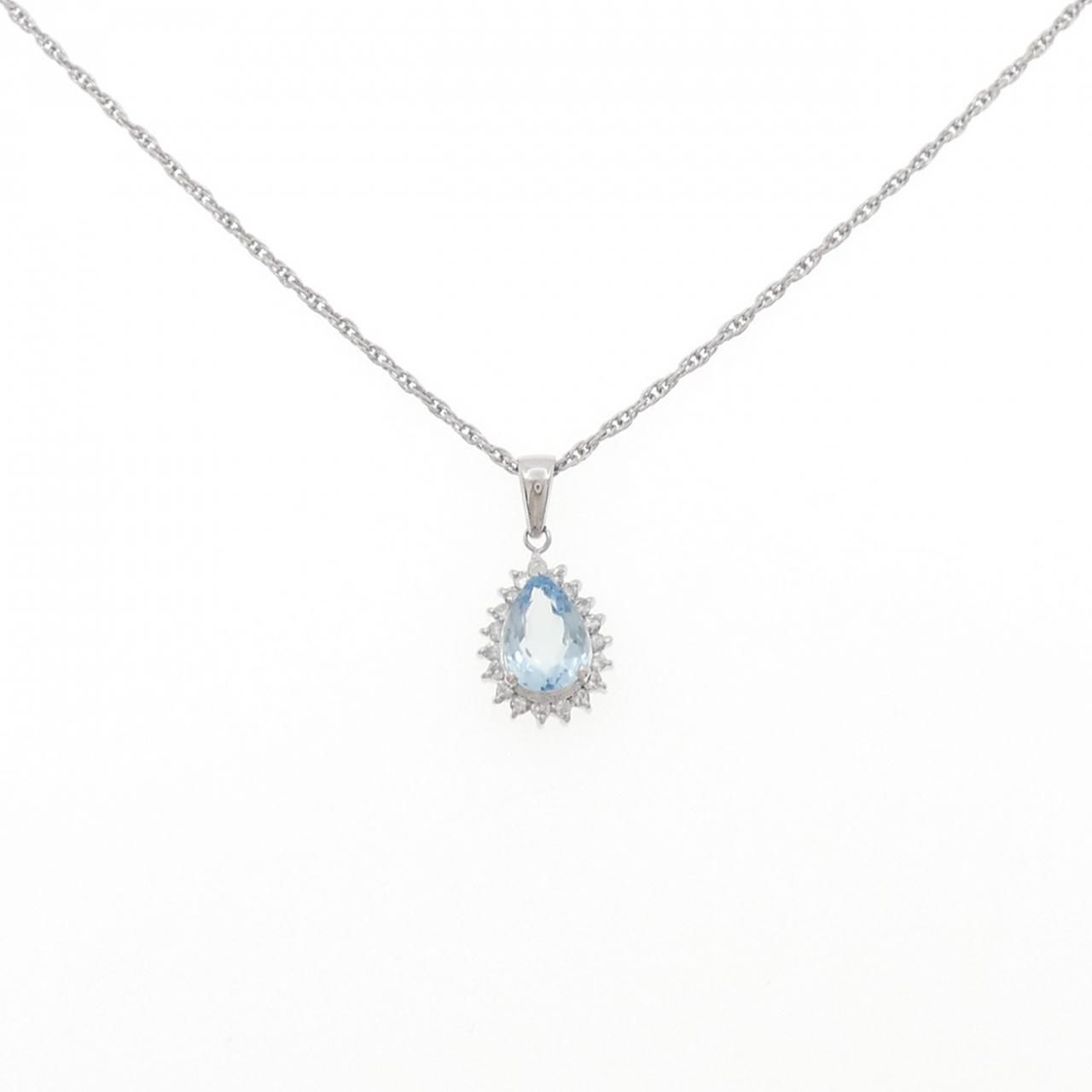 PT900 PT850 アクアマリン ネックレス 0.81CT