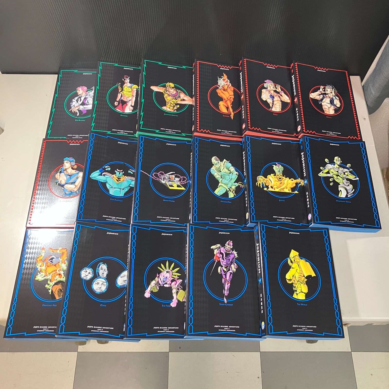 むつ1-102601】全巻初版 帯付 JOJONIUM ジョジョの奇妙な冒険 全巻