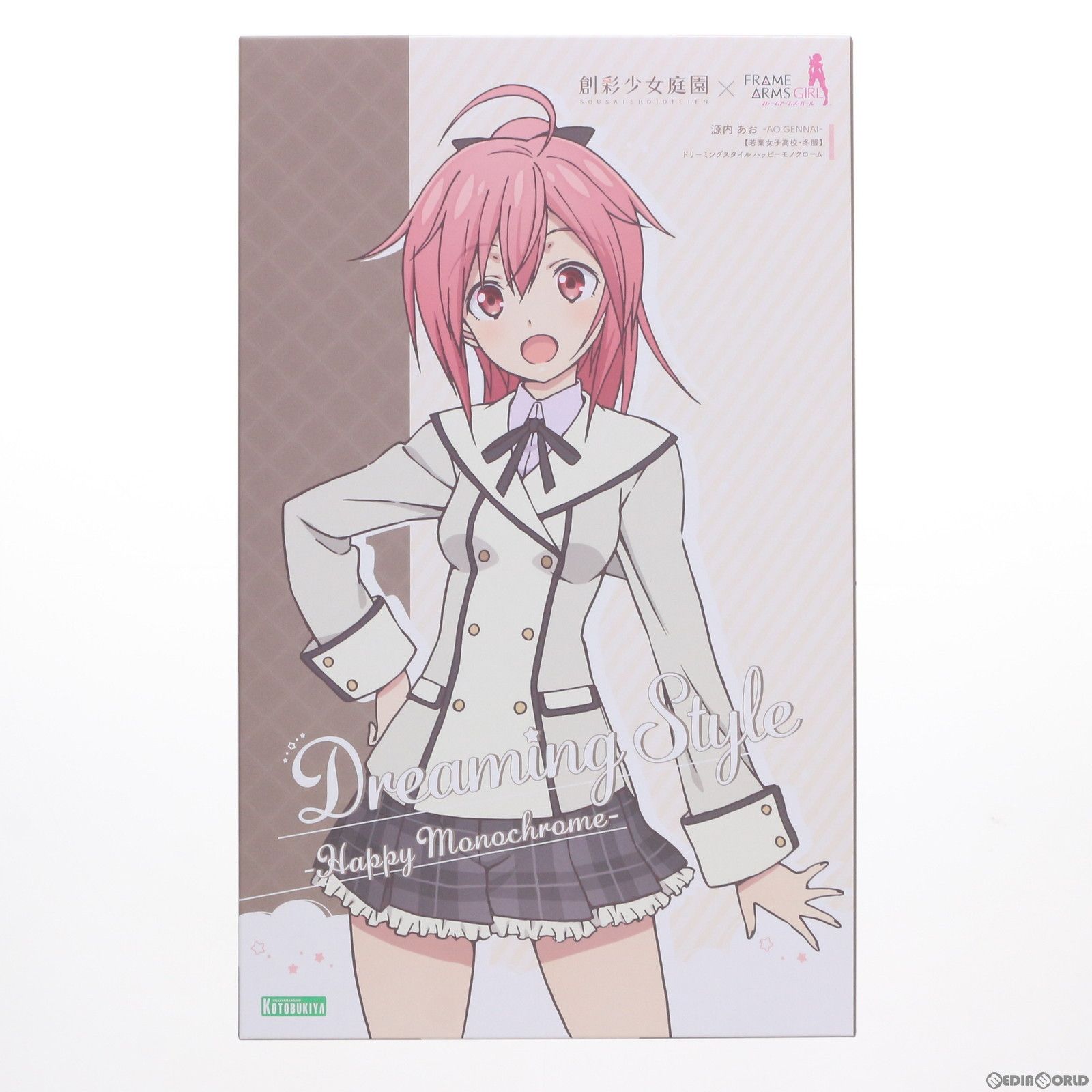 KOTOBUKIYA - コトブキヤショップ限定 創彩少女庭園 1/10 源内あお(げんないあお) 【若葉女子高校・冬服】 ドリーミングスタイル ハッピーモノクローム フレームアームズ・ガール プラモデル(JK005) コトブキヤ 源内 あお【若葉女子高校・冬服】 ドリーミングスタイル