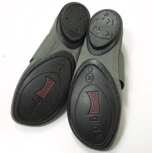 新品 Camper Right Nina カンペール バレエシューズ グレー カンペール CAMPER RIGHT NINA / フラットシューズ （グレー
