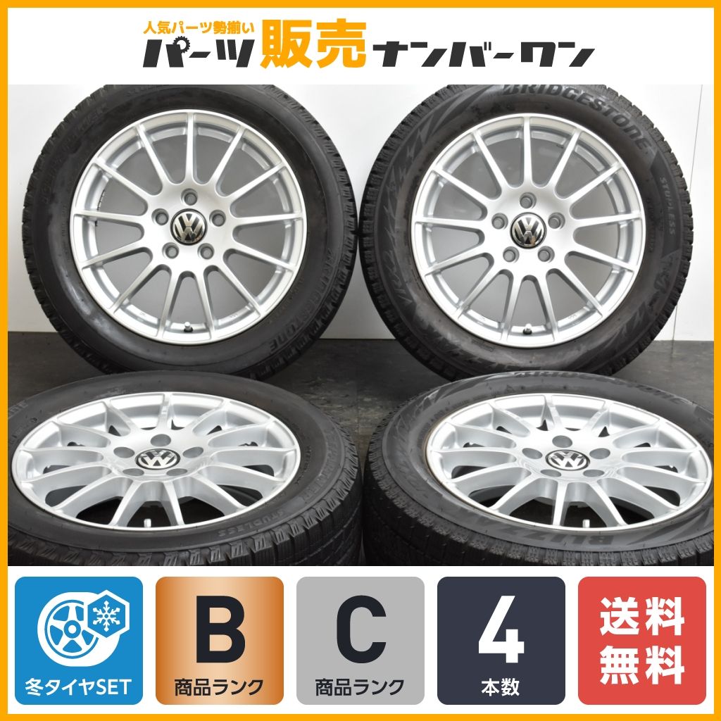 【VW・アウディ専用設計品】WEDS IRVINE F01 16in 6.5J +46 PCD112 ブリヂストン ブリザック VRX/アイスパートナー 205/55R16 ゴルフ A3