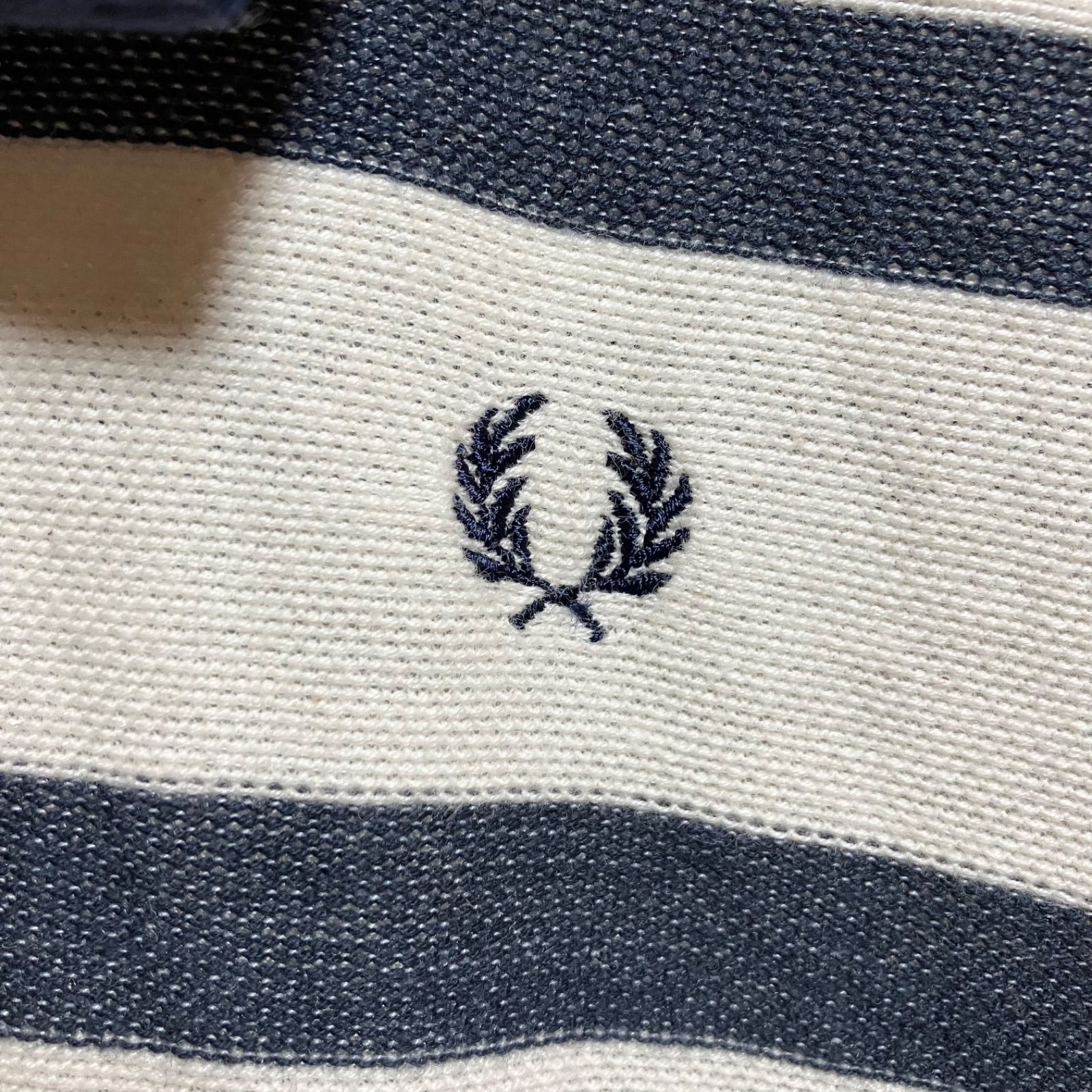 FRED PERRY フレッドペリー ボーダー ポロ ワンピース 半袖 ひざ